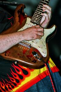 Solo de guitarra en concierto